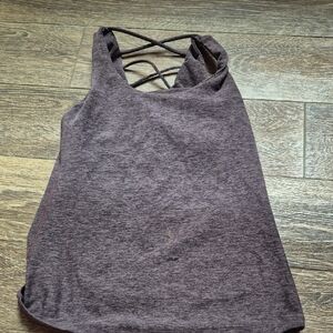 Beyond Yoga Gray Backless Tank Top